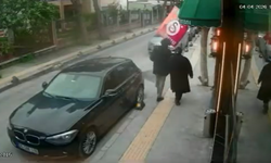 Buca'da Galatasaray bayrağını yere attı, tepki alınca geri astı