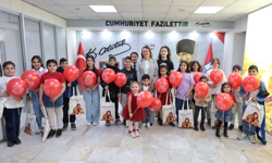 Başkan Mutlu'nun makam koltuğunda bu kez çocukların sesi yükseldi