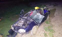 Şarampole devrilen otomobilde 1 kişi yaşamını yitirdi