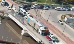 Halkapınar'daki protestolar trafiği kilitledi