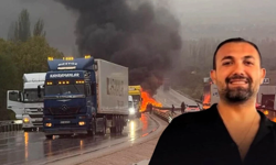 Kazada araç alev alev yandı: İş insanı hayatını kaybetti