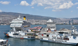 İzmir’e iki kruvaziyerle 3 bin 341 turist geldi