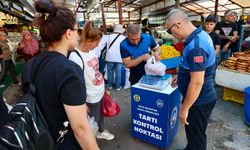 Buca pazarlarında güvenli alışveriş dönemi: Tartı kontrol noktaları devrede