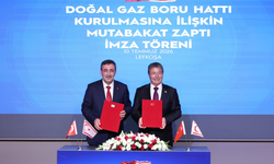 Türkiye ile KKTC arasında doğalgaz hattı için imzalar atıldı