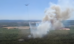 Buca'daki orman yangınına 3 uçak ve 5 helikopterle müdahale sürüyor!