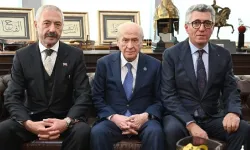 Bahçeli, Sarallar ve Şahinler ailelerini MHP Genel Merkezi’nde buluşturdu