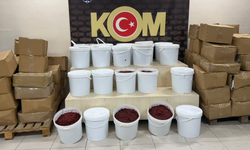 Bornova'da 1,7 ton açık nargile melası ele geçirildi: 1 şüpheli tutuklandı