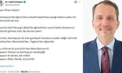 Azerbaycan'a girişi yasaklanan Erbakan'dan Aliyev'e gönderme