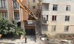 Maltepe'de çöken binada kontrollü yıkım başladı: Enkazda 3 kişi aranıyor