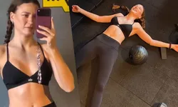 Serenay Sarıkaya’nın spor salonu pozlarına beğeni yağdı