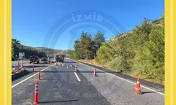 Aydın-İzmir yolunda 3 kilometrelik kesim trafiğe kapatıldı