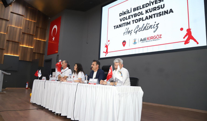 Dikili Belediyesi'nden voleybol altyapısına katkı sağlayan adım