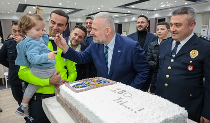 Menemen'de Türk Polis Teşkilatı'nın 180. kuruluş yıl dönümü kutlandı
