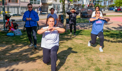 Konak’ta açık havada sabah sporu yeniden başladı
