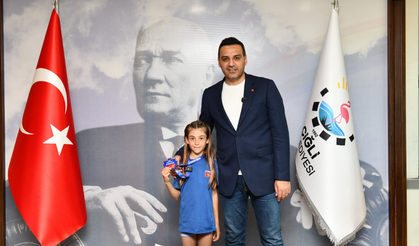 Türkiye’nin en hızlısı Güneş Pürmüs’ten, Başkan Yıldız’a ziyaret!