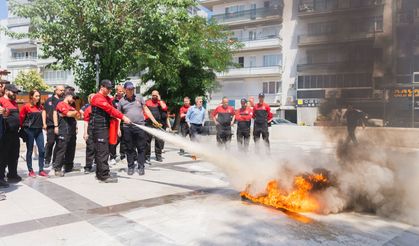 Balçova’da yangın tatbikatı gerçekleştirildi