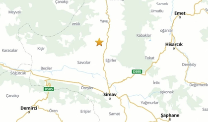 Kütahya Simav’da 4.1 büyüklüğünde deprem