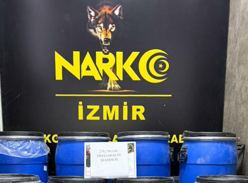 İzmir’de yasaklı madde operasyonu: 830 bin yasaklı madde üretilebilecek madde ele geçirildi