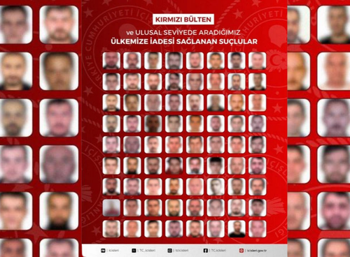 Kırmızı bültenle aranan 72 suçlu Türkiye’ye getirildi