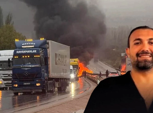 Kazada araç alev alev yandı: İş insanı hayatını kaybetti