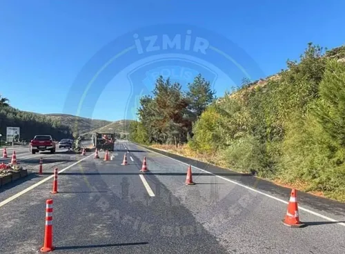 Aydın-İzmir yolunda 3 kilometrelik kesim trafiğe kapatıldı