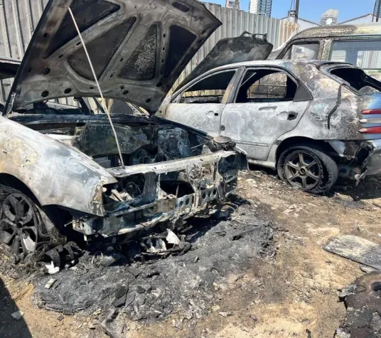 Bornova’da park halindeki araçlar alevlere teslim oldu: 4 otomobil kullanılamaz hale geldi