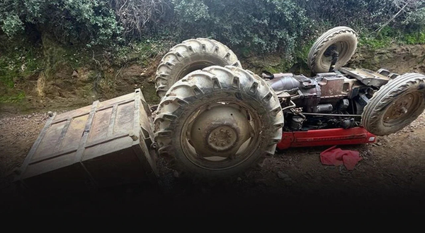 Ödemiş'te kontrolden çıkan traktör devrildi: 16 yaşındaki sürücü yaralandı
