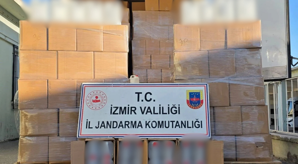 İzmir’de kaçak alkol operasyonu: 9 milyon liralık ürün ele geçirildi