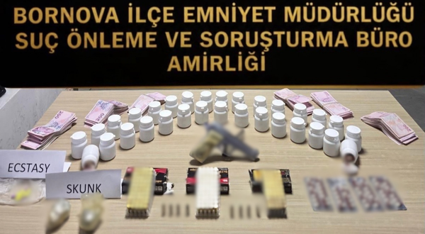 Bornova’da zehir tacirlerine darbe: 1 şüpheli gözaltına alındı