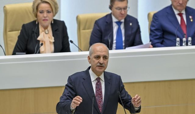 TBMM Başkanı Numan Kurtulmuş, Rusya Parlamentosu’nun üst kanadına hitap etti