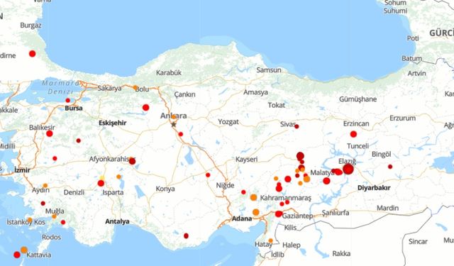 21 Ekim 2024 | Türkiye'de son 24 saatte 66 deprem oldu!