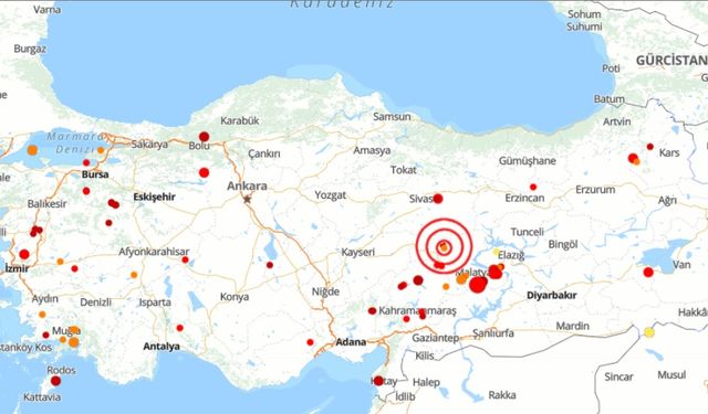 22 Ekim 2024 | Türkiye'de son 24 saatte 69 deprem oldu!