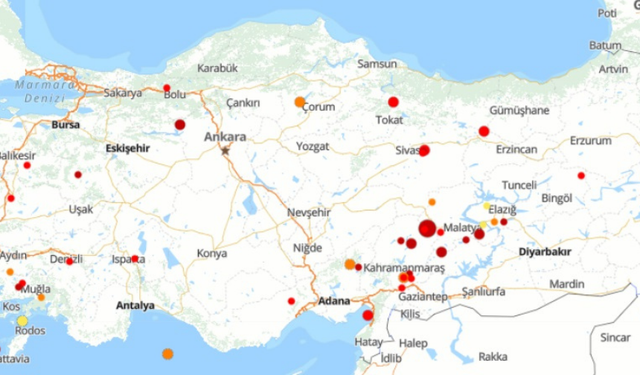 23 Ekim 2024 | Türkiye'de son 24 saatte 59 deprem oldu!