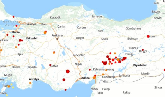 24 Ekim 2024 | Türkiye'de son 24 saatte 77 deprem oldu!