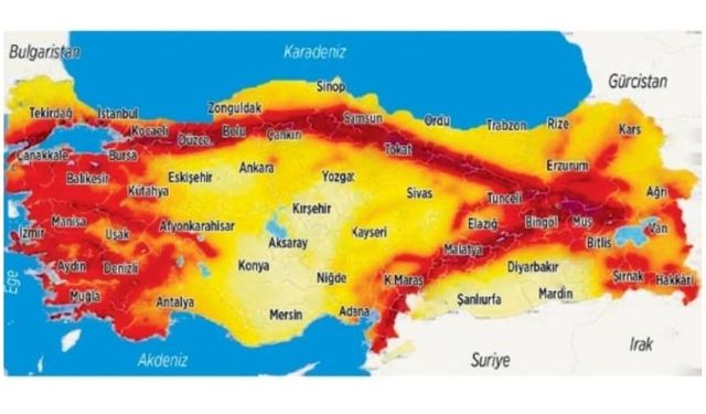 Türkiye haritası 2024 diri fay hatları!