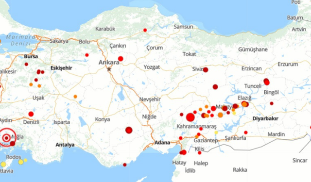 25 Ekim 2024 | Türkiye'de son 24 saatte 72 deprem oldu!