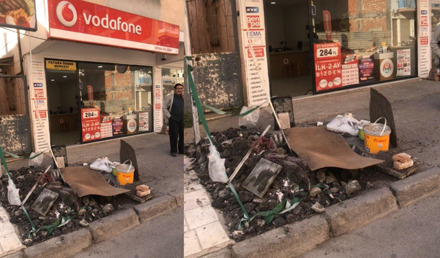 İzmir Yamanlar'da çukur yol mağduriyeti!