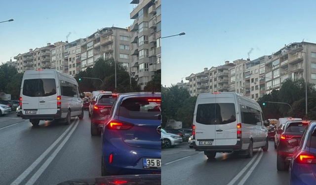 İzmir'deki trafik çilesi bitmiyor!