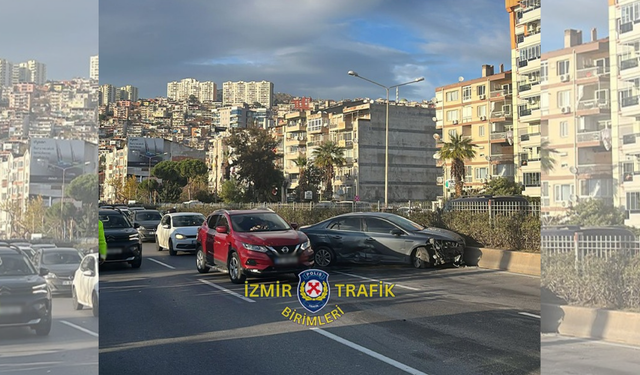 İzmir Altınyol Caddesi’nde trafik kazası: Ekipler olay yerinde