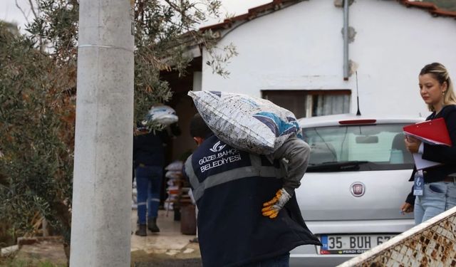 İzmir Güzelbahçe Belediyesi’nden kara kış desteği