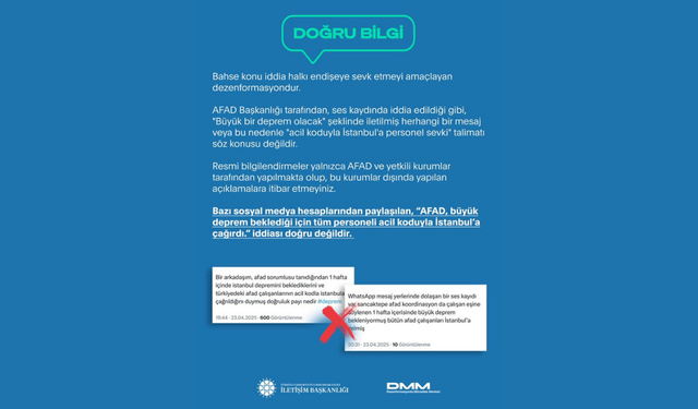 AFAD’dan "Büyük deprem bekleniyor" iddialarına yanıt!
