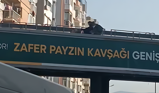 Üçyol'da köprü üzerinde intihar girişimi!