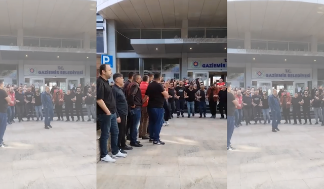 TİS krizi İzmir belediyelerini sardı: Gaziemir'de işçiler greve başladı!