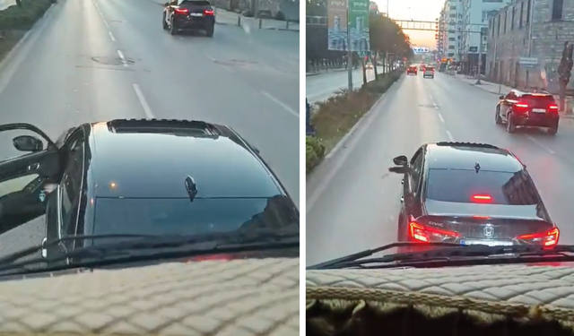 Trafikte terör estirdiler! Araç önünü kesip saldırdılar
