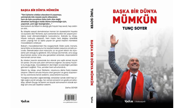Tunç Soyer'in kitabı yayınlandı, imza günü bugün