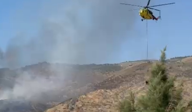 Bayındır’da orman yangını: Havadan müdahale sürüyor