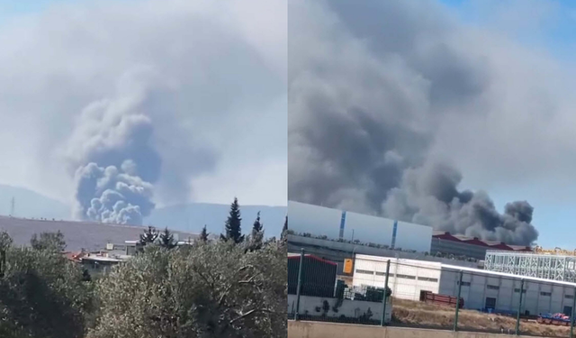 Aliağa’da kimyasal madde fabrikasında yangın