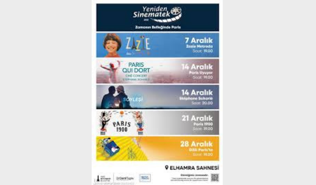 İzmir’de Aralık ayı boyunca ücretsiz Paris Sineması buluşmaları