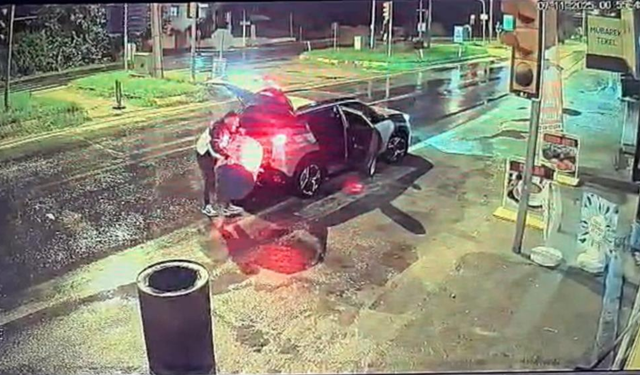 Lüks araçla gelen hırsız, varili bagaja sığdıramayınca kaçtı