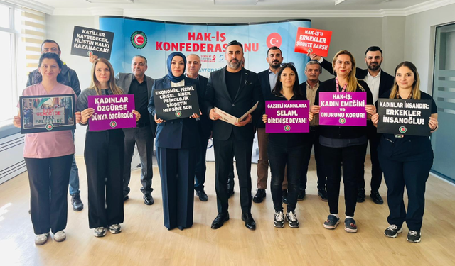 HAK-İŞ’ten 25 Kasım Kadına Yönelik Şiddete Karşı güçlü mesaj